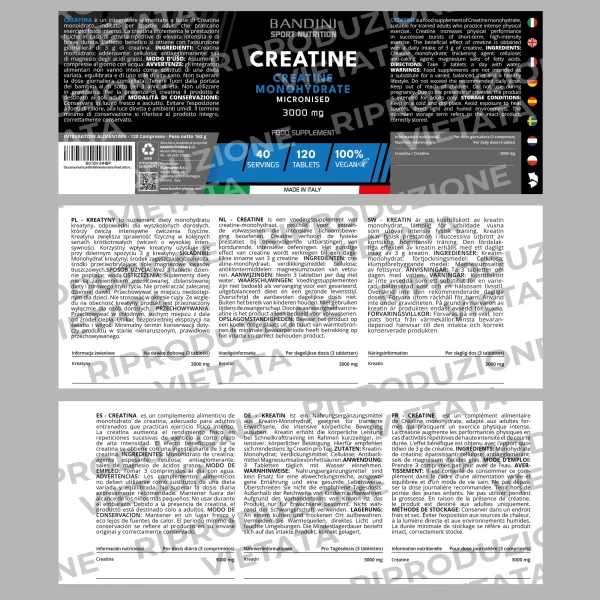 Kreatyna Monohydrat Mikronizowany - 120 tabletki - obrazek 6