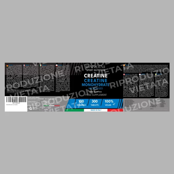 Creatina Monoidrato Micronizzata – 300 Compresse - obrazek 6