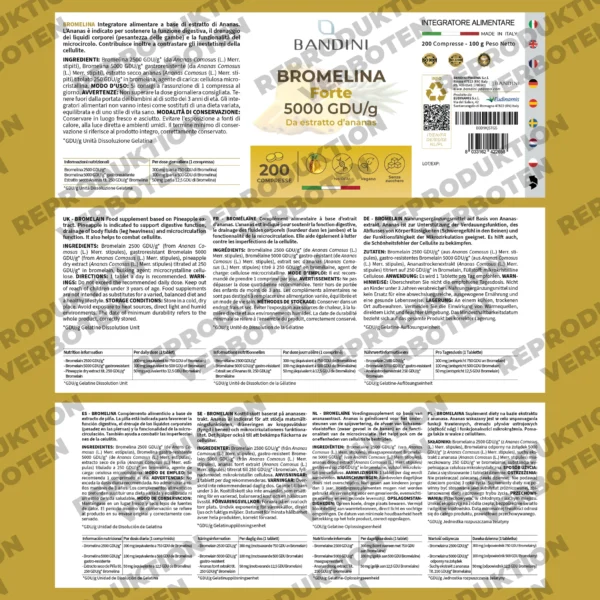 Bromelaina - 200 tabletek - obrazek 6