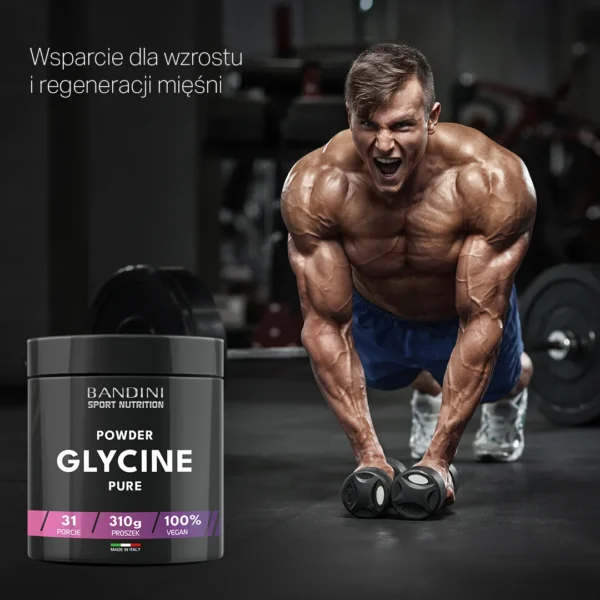 Suplement diety z glicyną w proszku