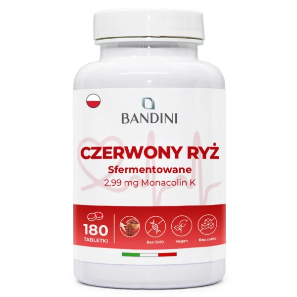 Fermentowany czerwony ryż - 180 tabletek
