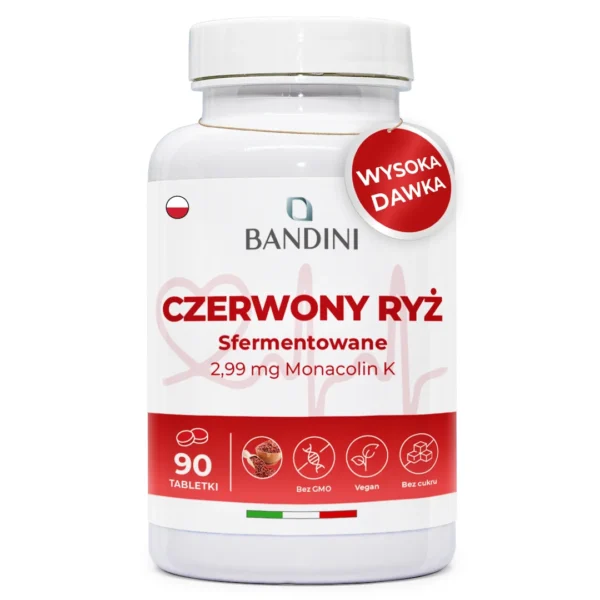 Fermentowany czerwony ryż - 90 tabletek