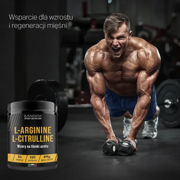 L-arginina + L-cytrulina - 320 kapsułek - obrazek 4