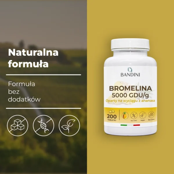 Bromelaina - 200 tabletek - obrazek 5
