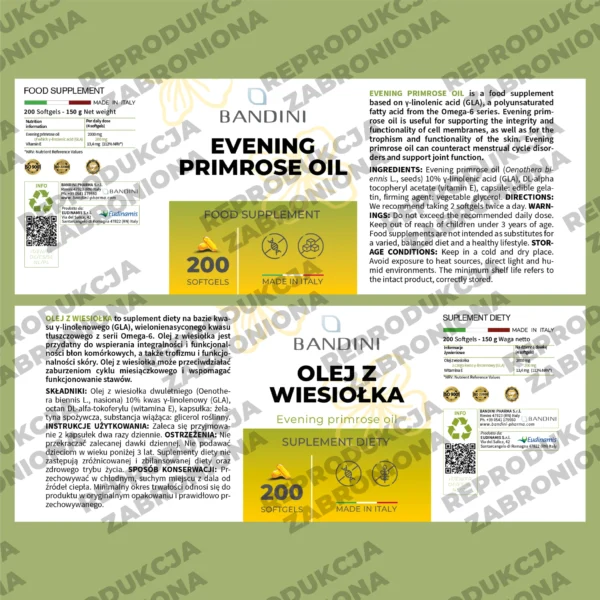Olej z wiesiołka - 200 kapsułek miękkich - obrazek 5