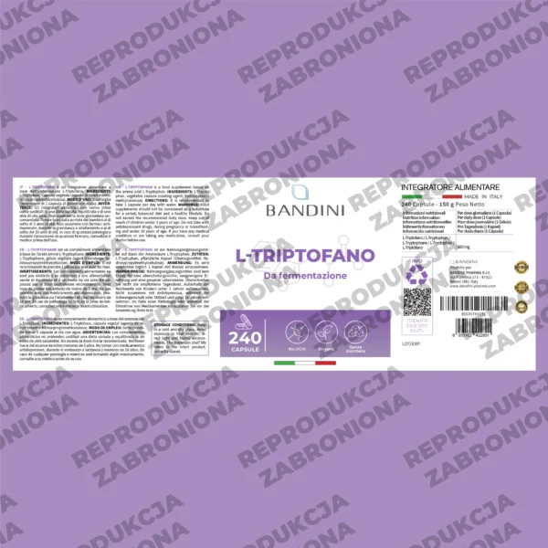 L Tryptofan - 240 kapsułki - obrazek 5