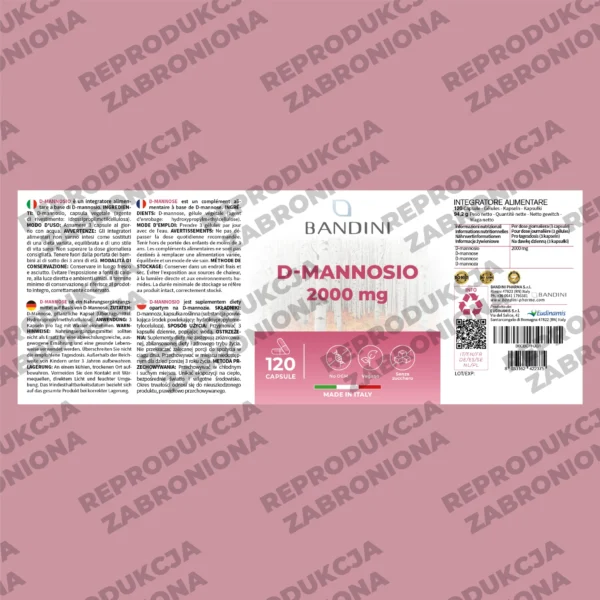 D-Mannoza -120 kapsułek - obrazek 5