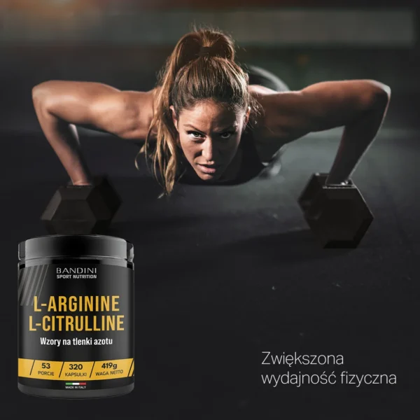 L-arginina + L-cytrulina - 320 kapsułek - obrazek 6
