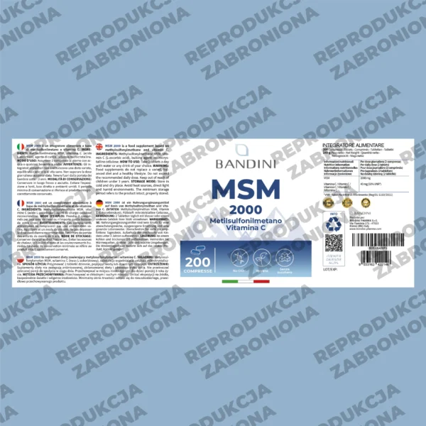 MSM - 200 tabletek - obrazek 5