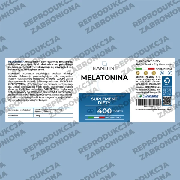 Melatonina - 400 tabletek - obrazek 5
