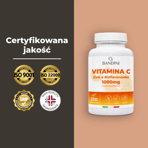 Suplement diety z witaminą C i cynkiem