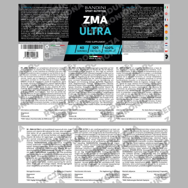 Suplement diety ZMA Ultra