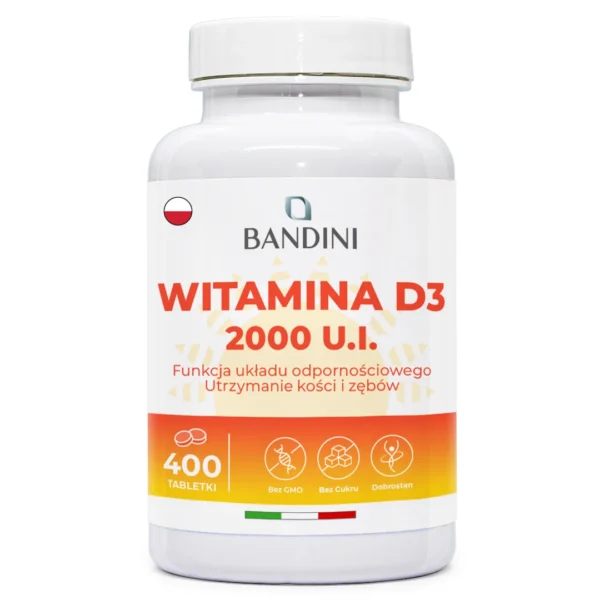 Suplement diety z witaminą D3 2000 IU