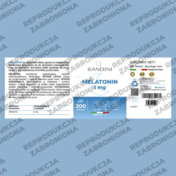Suplement diety z melatoniną