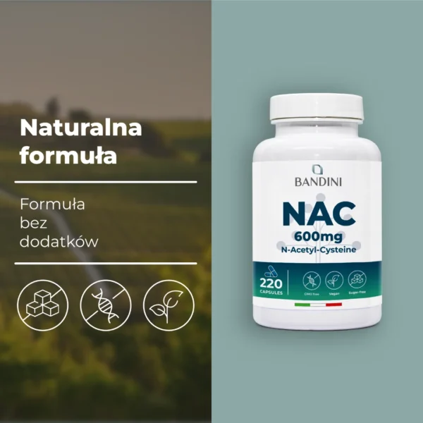Suplement diety z NAC N-acetylocysteiną