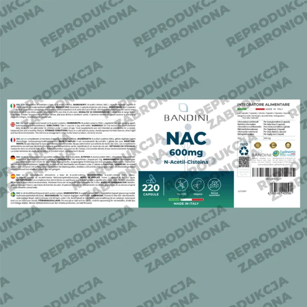 Suplement diety z NAC N-acetylocysteiną