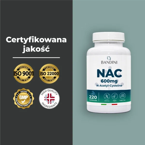 Suplement diety z NAC N-acetylocysteiną