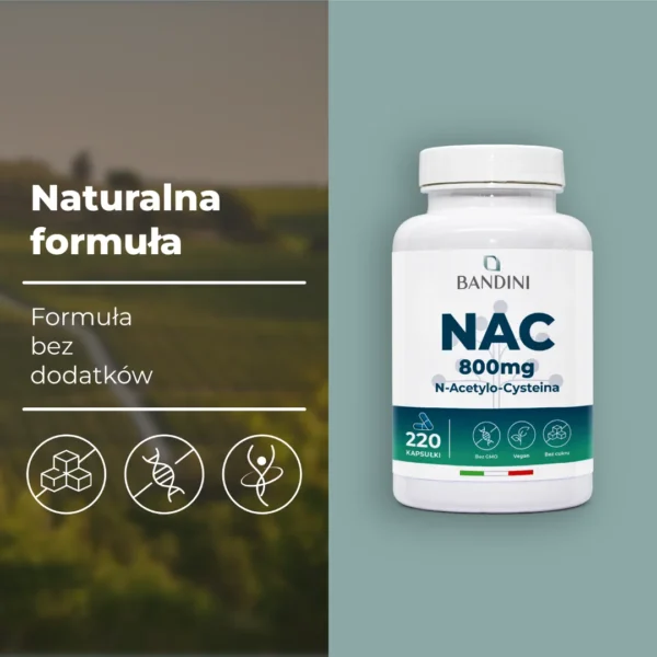 Suplement diety z NAC N-acetylocysteiną