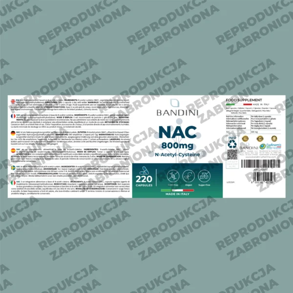 Suplement diety z NAC N-acetylocysteiną