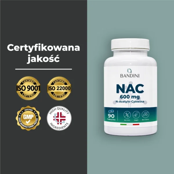 Suplement diety z NAC N-acetylocysteiną