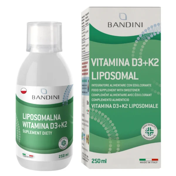Suplement diety liposomalny z witaminą D3+K2
