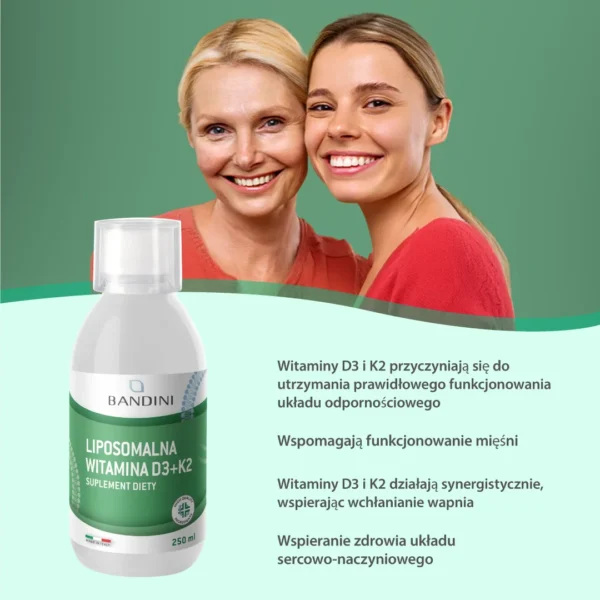 Suplement diety liposomalny z witaminą D3+K2
