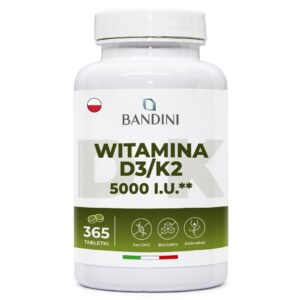 Witamina D3 K2 5000IU 365 tabletki