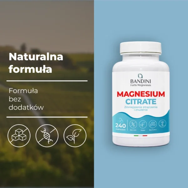 Suplement z cytrynianem magnezu