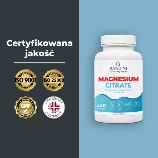 Suplement z cytrynianem magnezu