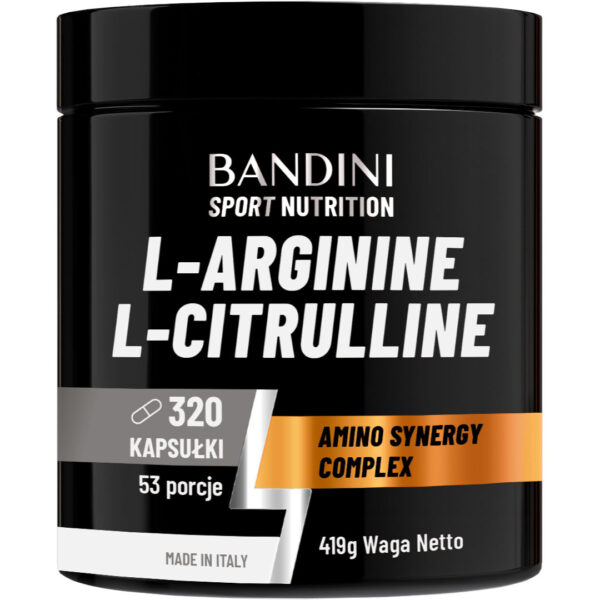 L-arginina + L-cytrulina – 320 kapsułek