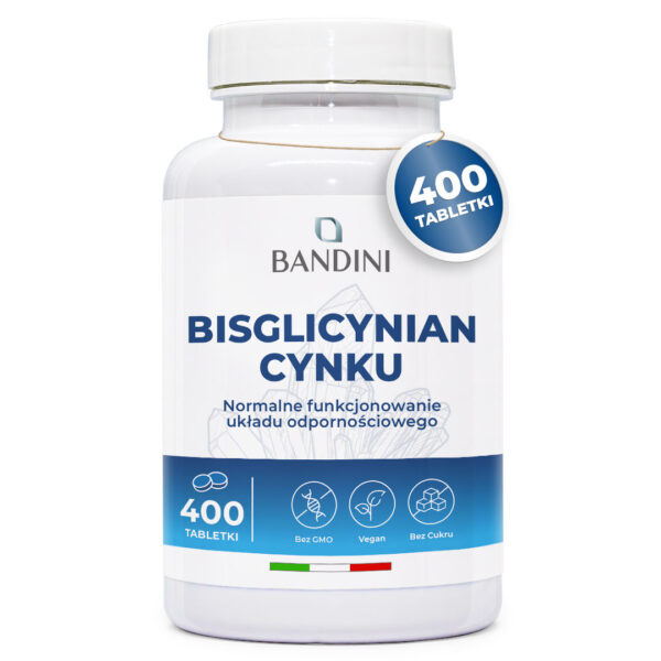 Bisglicynian cynku – 400 tabletek