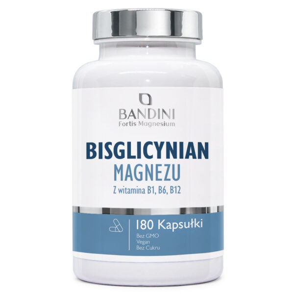 Bisglicynian magnezu – 180 kapsułek