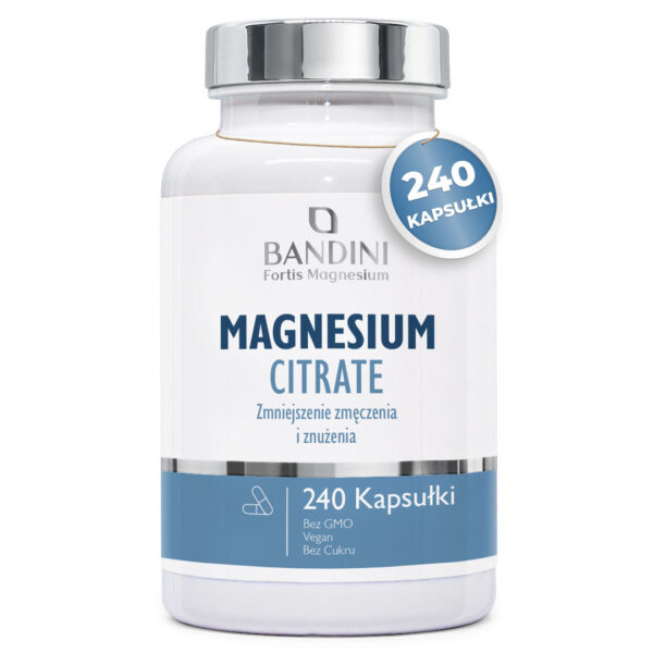 Cytrynian magnezu – 240 kapsułek