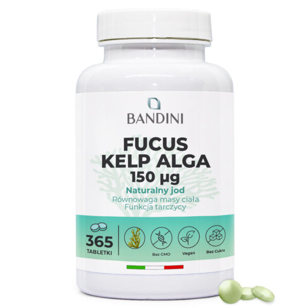 Fucus Kelp Algae 150mcg – 365 tabletek