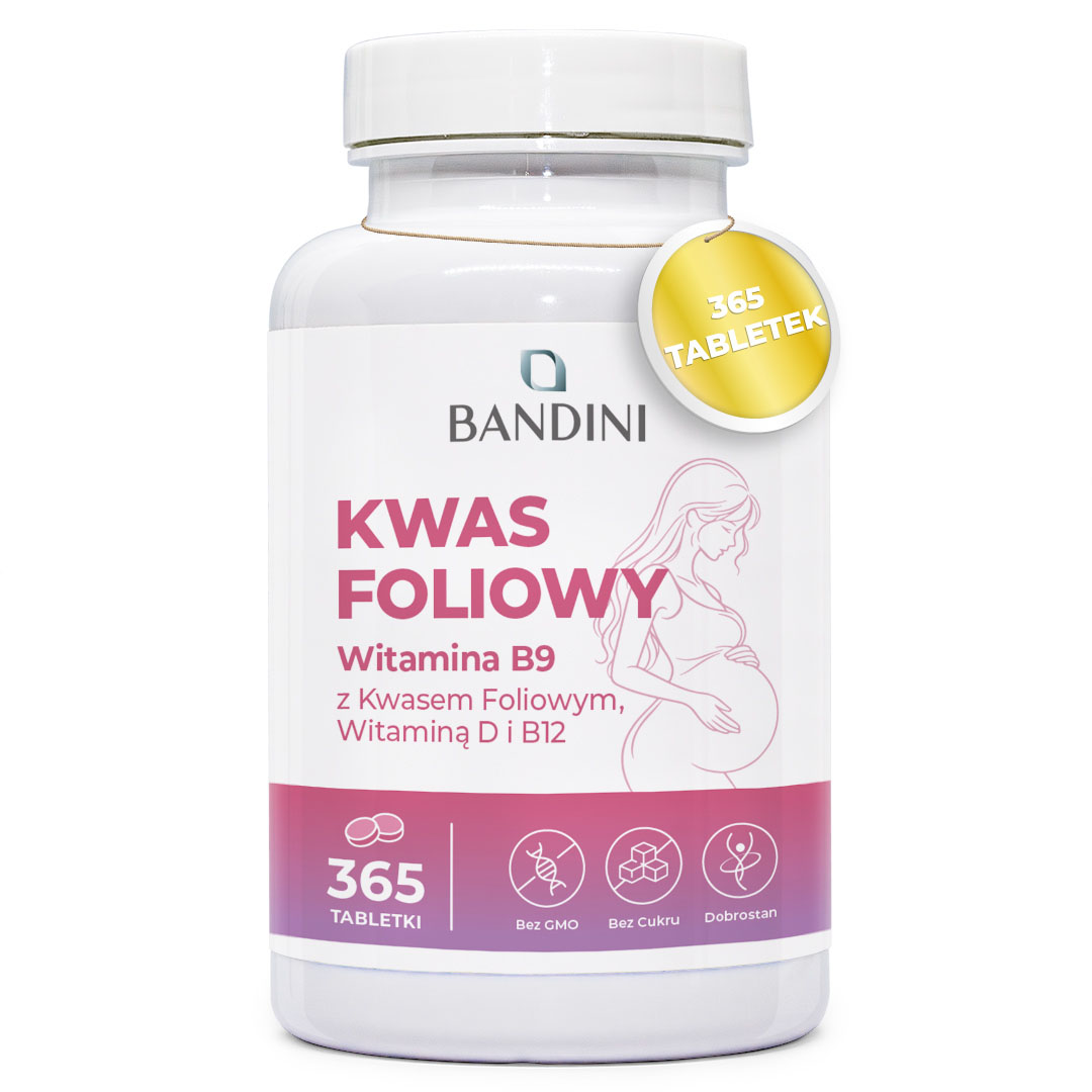 Kwas foliowy – 365 tabletek