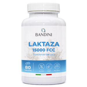 Laktaza 15 000 FCC 80 tabletek BANDINI main
