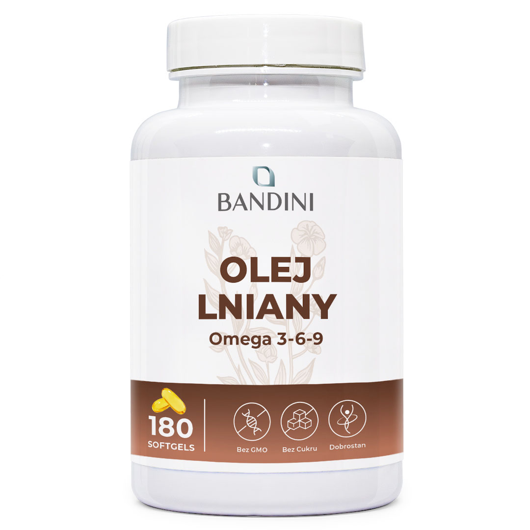 Olej lniany – 180 kapsułek