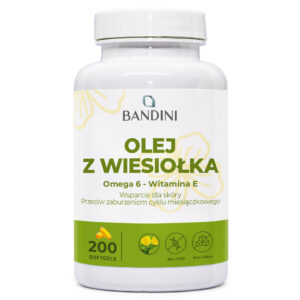 Olej z wiesiołka 200 kapsułek miękkich BANDINI main