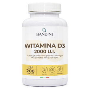 Witamina D3 2000 j m 200 tabletek BANDINI main
